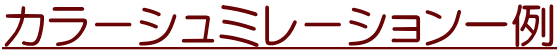 カラーシュミレーション一例